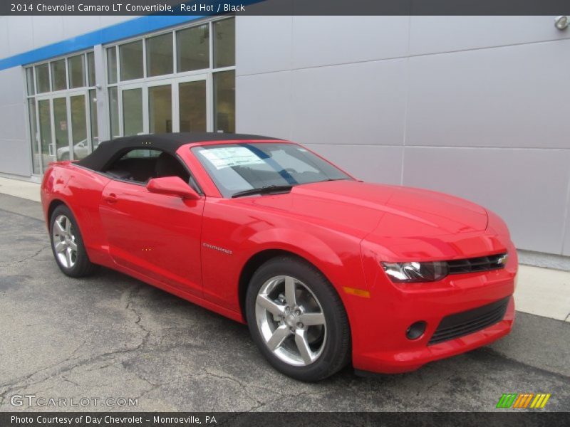 Red Hot / Black 2014 Chevrolet Camaro LT Convertible