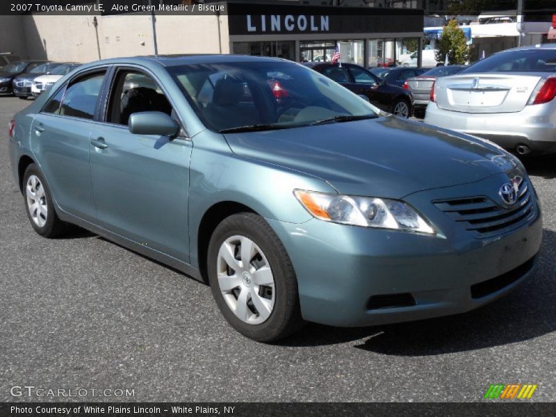 Aloe Green Metallic / Bisque 2007 Toyota Camry LE