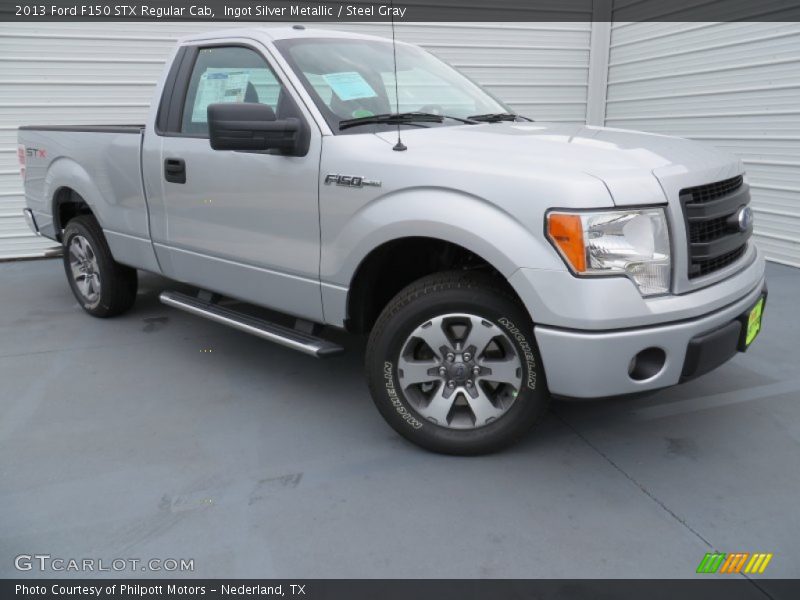 Ingot Silver Metallic / Steel Gray 2013 Ford F150 STX Regular Cab