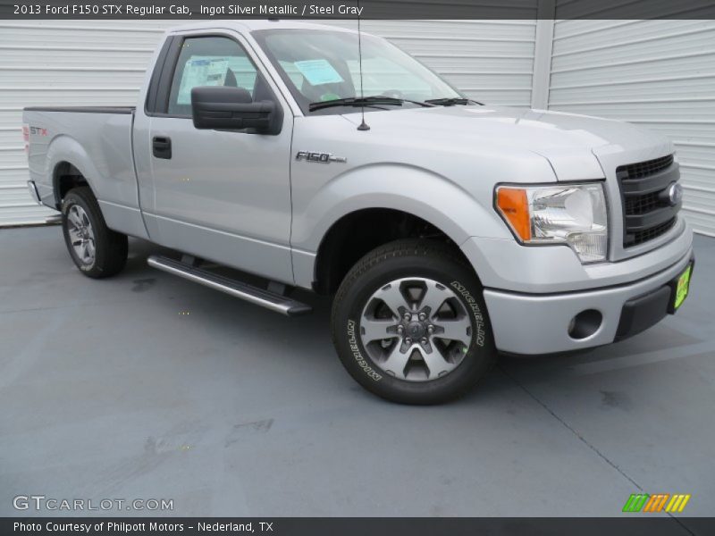 Ingot Silver Metallic / Steel Gray 2013 Ford F150 STX Regular Cab