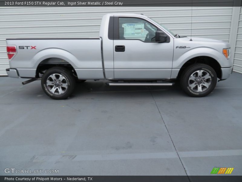 Ingot Silver Metallic / Steel Gray 2013 Ford F150 STX Regular Cab