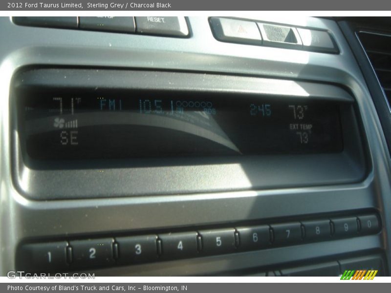 Sterling Grey / Charcoal Black 2012 Ford Taurus Limited