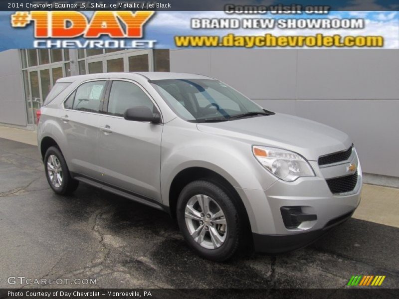 Silver Ice Metallic / Jet Black 2014 Chevrolet Equinox LS