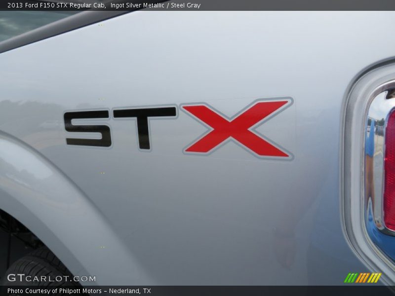 Ingot Silver Metallic / Steel Gray 2013 Ford F150 STX Regular Cab