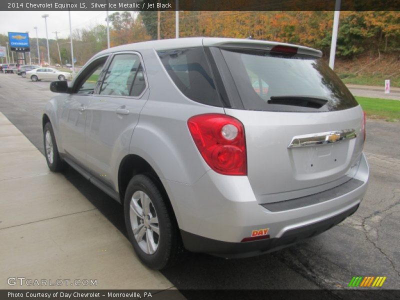 Silver Ice Metallic / Jet Black 2014 Chevrolet Equinox LS
