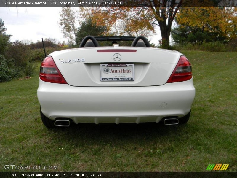 Arctic White / Black/Beige 2009 Mercedes-Benz SLK 300 Roadster