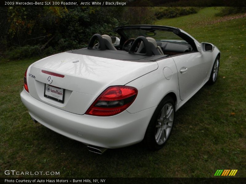 Arctic White / Black/Beige 2009 Mercedes-Benz SLK 300 Roadster