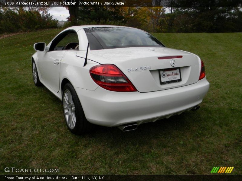 Arctic White / Black/Beige 2009 Mercedes-Benz SLK 300 Roadster