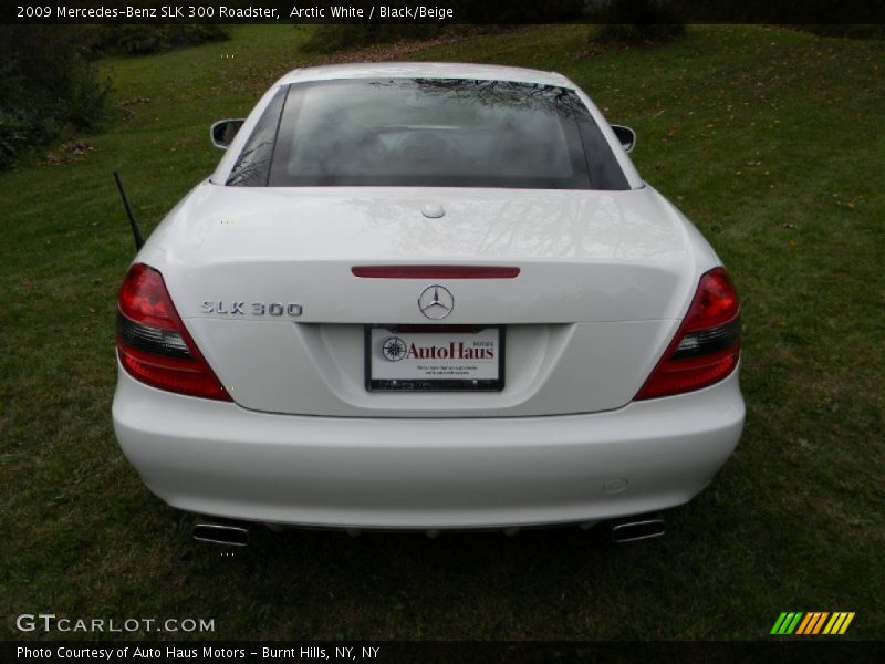 Arctic White / Black/Beige 2009 Mercedes-Benz SLK 300 Roadster