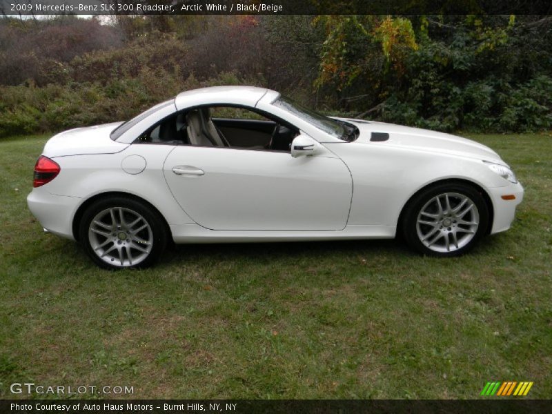 Arctic White / Black/Beige 2009 Mercedes-Benz SLK 300 Roadster