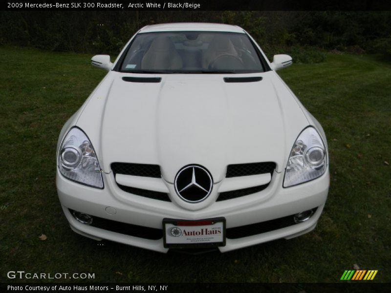 Arctic White / Black/Beige 2009 Mercedes-Benz SLK 300 Roadster
