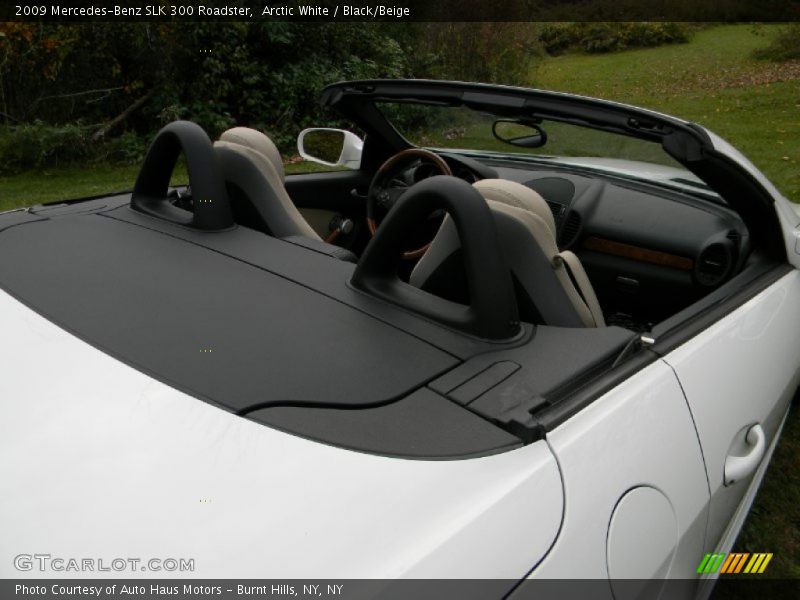 Arctic White / Black/Beige 2009 Mercedes-Benz SLK 300 Roadster
