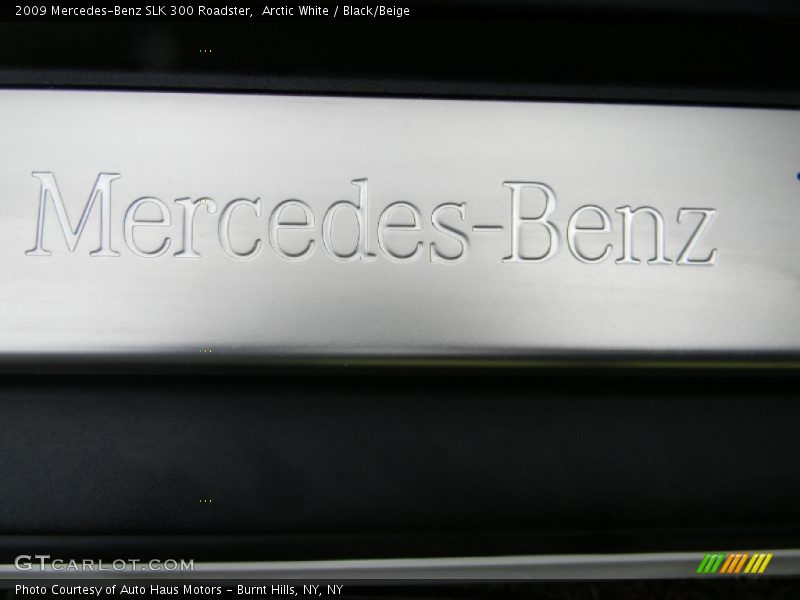 Arctic White / Black/Beige 2009 Mercedes-Benz SLK 300 Roadster