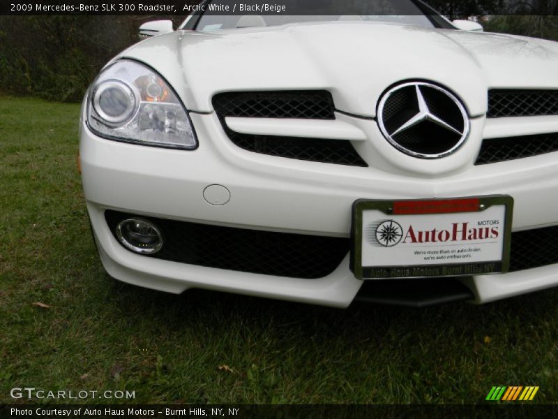 Arctic White / Black/Beige 2009 Mercedes-Benz SLK 300 Roadster