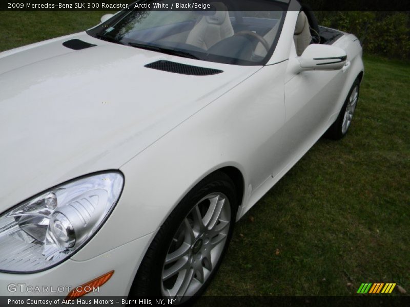 Arctic White / Black/Beige 2009 Mercedes-Benz SLK 300 Roadster