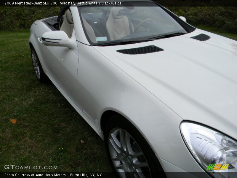 Arctic White / Black/Beige 2009 Mercedes-Benz SLK 300 Roadster