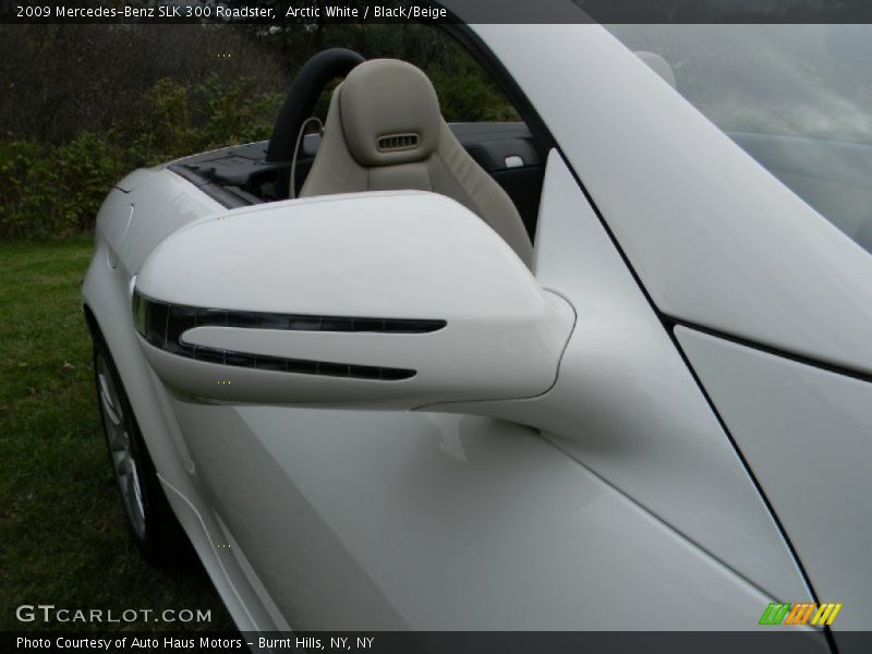 Arctic White / Black/Beige 2009 Mercedes-Benz SLK 300 Roadster