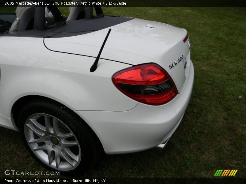 Arctic White / Black/Beige 2009 Mercedes-Benz SLK 300 Roadster