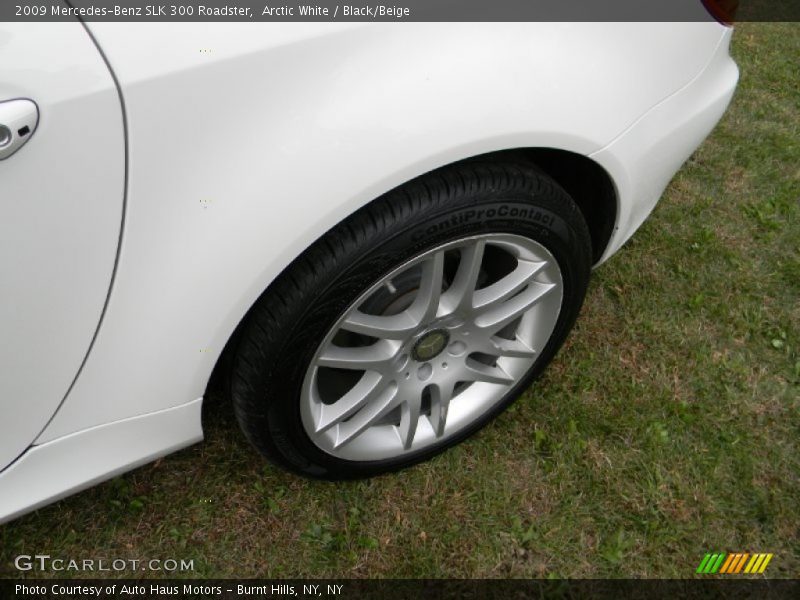 Arctic White / Black/Beige 2009 Mercedes-Benz SLK 300 Roadster