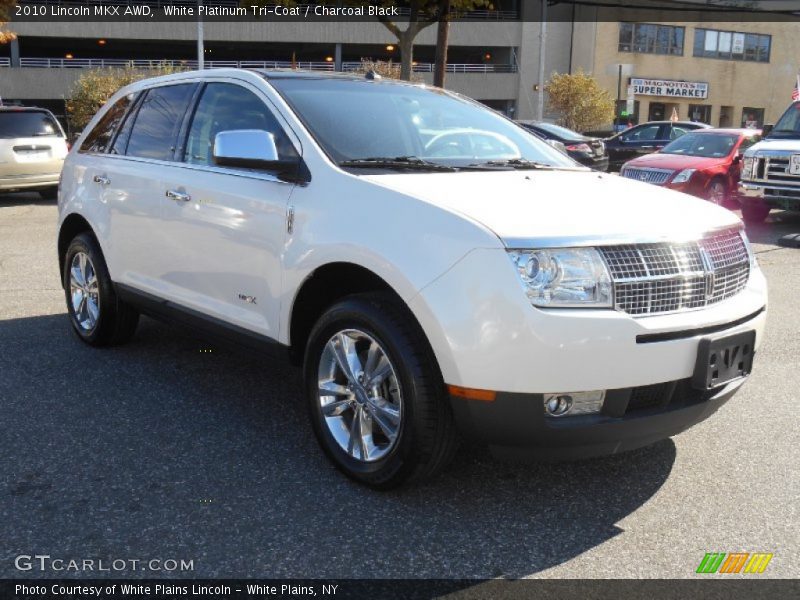 White Platinum Tri-Coat / Charcoal Black 2010 Lincoln MKX AWD
