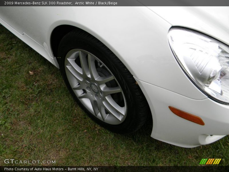 Arctic White / Black/Beige 2009 Mercedes-Benz SLK 300 Roadster
