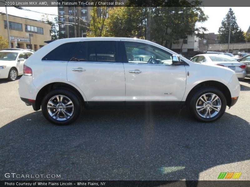 White Platinum Tri-Coat / Charcoal Black 2010 Lincoln MKX AWD