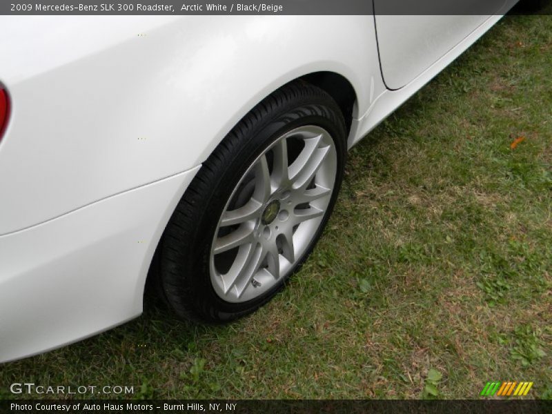 Arctic White / Black/Beige 2009 Mercedes-Benz SLK 300 Roadster