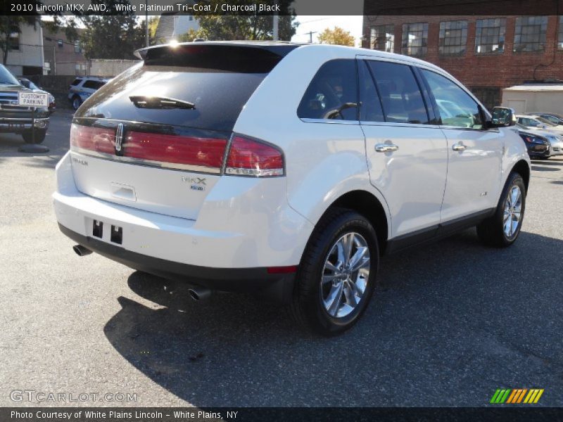 White Platinum Tri-Coat / Charcoal Black 2010 Lincoln MKX AWD