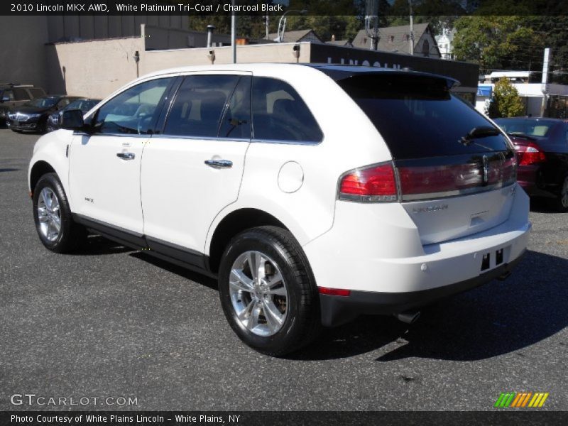 White Platinum Tri-Coat / Charcoal Black 2010 Lincoln MKX AWD