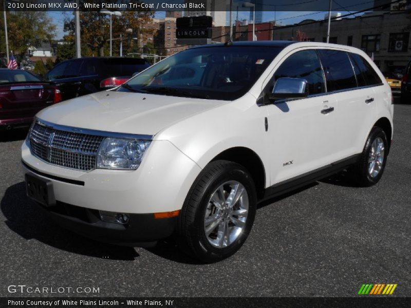 White Platinum Tri-Coat / Charcoal Black 2010 Lincoln MKX AWD