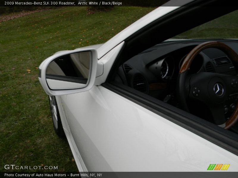 Arctic White / Black/Beige 2009 Mercedes-Benz SLK 300 Roadster