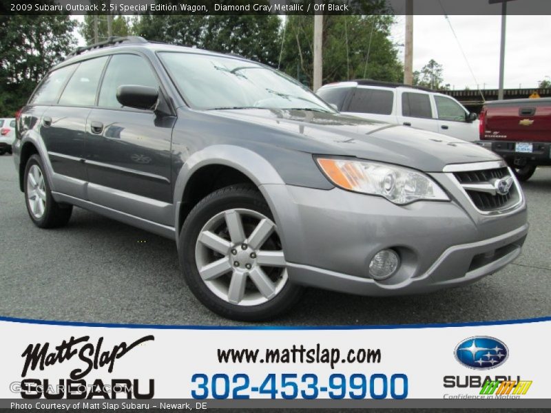 Diamond Gray Metallic / Off Black 2009 Subaru Outback 2.5i Special Edition Wagon