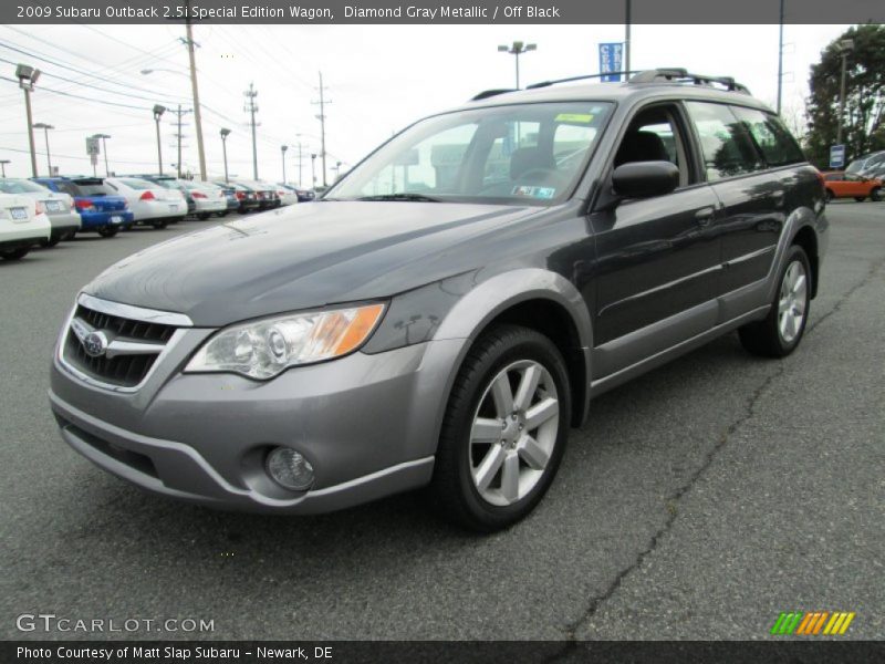 Diamond Gray Metallic / Off Black 2009 Subaru Outback 2.5i Special Edition Wagon