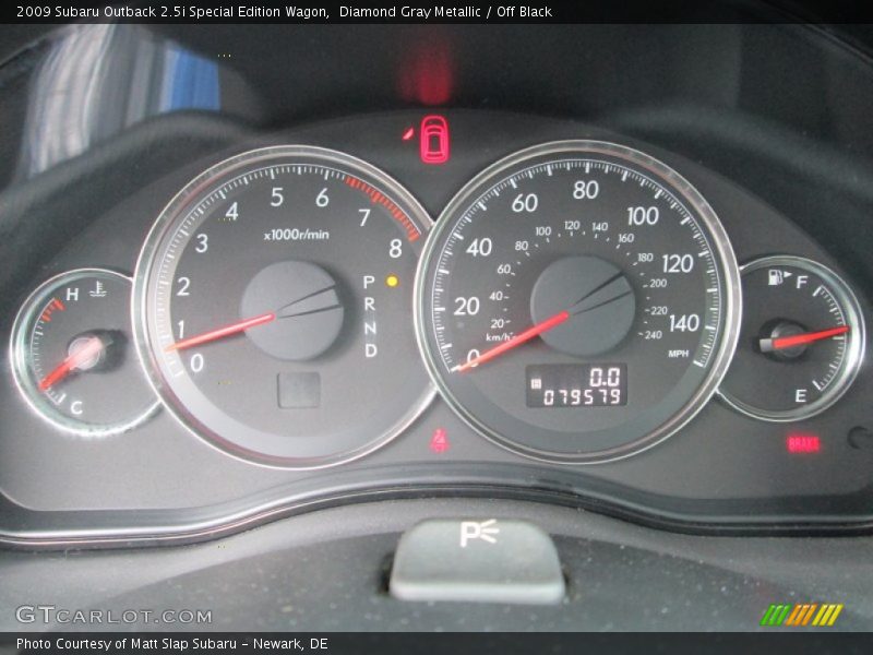 Diamond Gray Metallic / Off Black 2009 Subaru Outback 2.5i Special Edition Wagon
