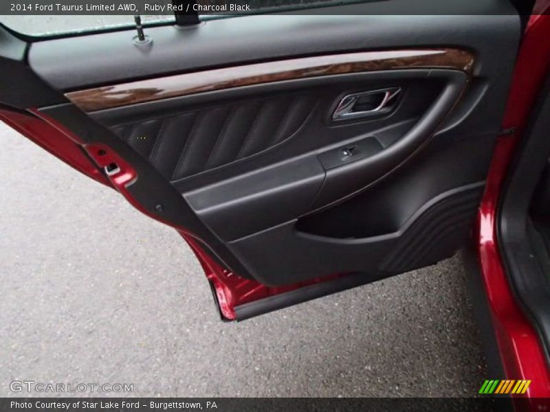 Ruby Red / Charcoal Black 2014 Ford Taurus Limited AWD