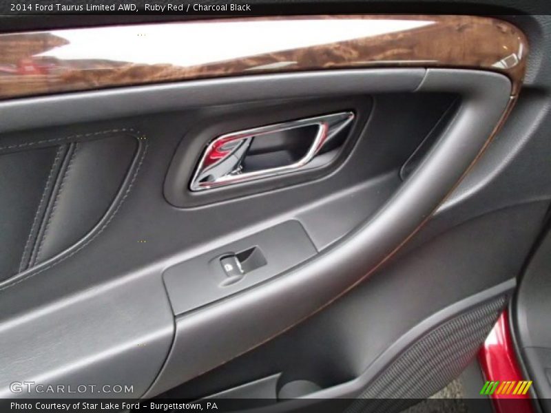 Ruby Red / Charcoal Black 2014 Ford Taurus Limited AWD