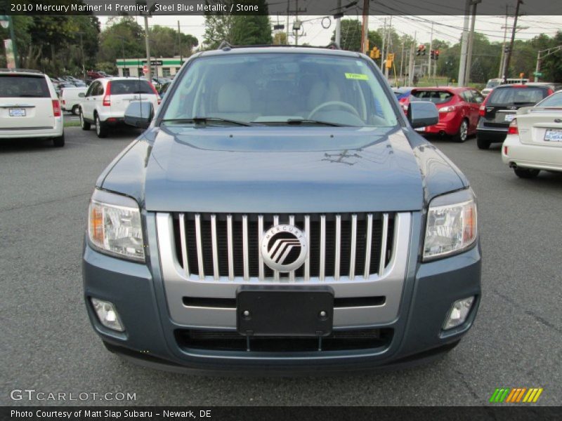 Steel Blue Metallic / Stone 2010 Mercury Mariner I4 Premier