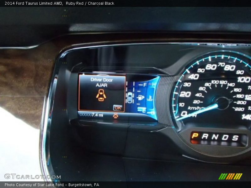 Ruby Red / Charcoal Black 2014 Ford Taurus Limited AWD