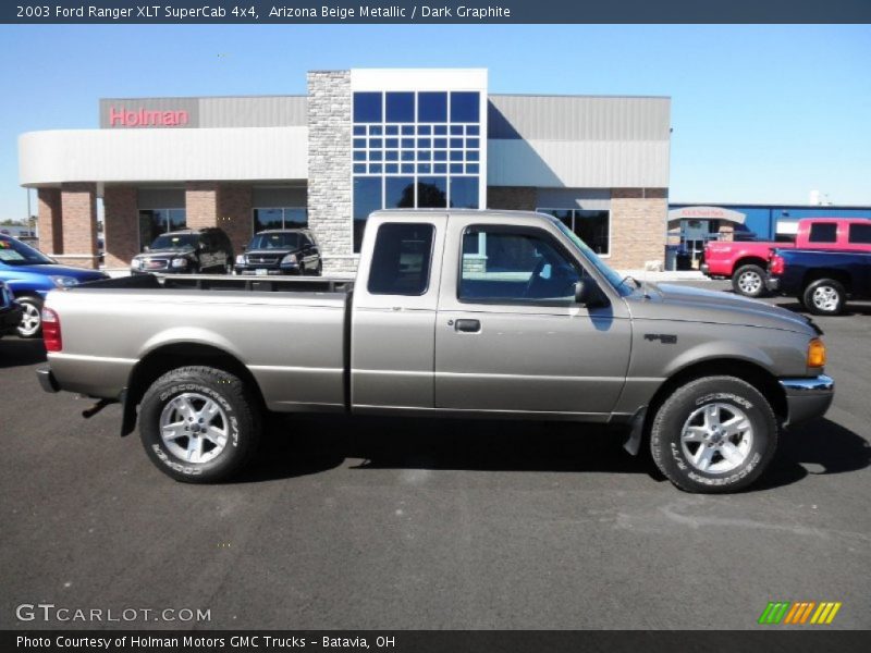 Arizona Beige Metallic / Dark Graphite 2003 Ford Ranger XLT SuperCab 4x4