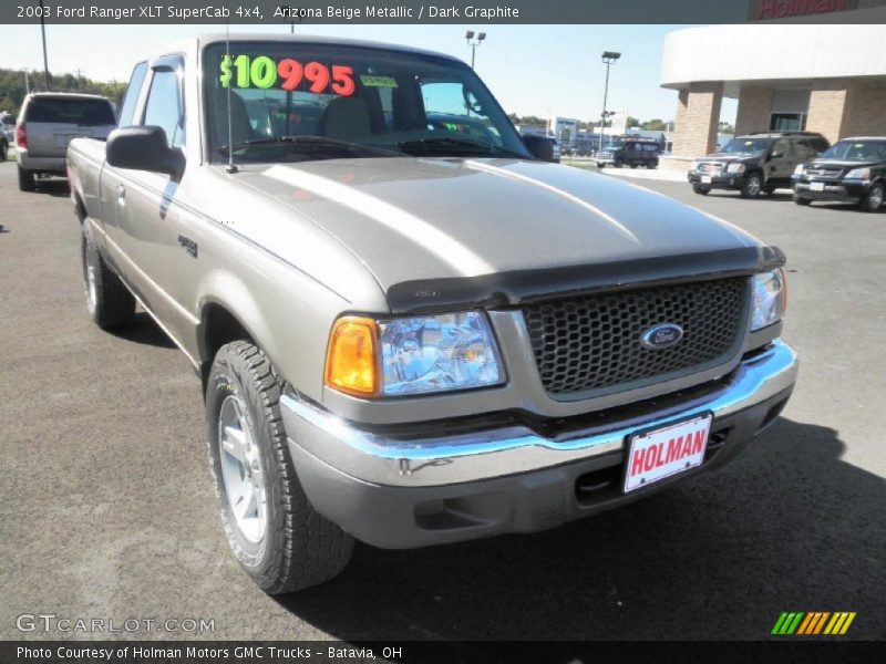 Arizona Beige Metallic / Dark Graphite 2003 Ford Ranger XLT SuperCab 4x4