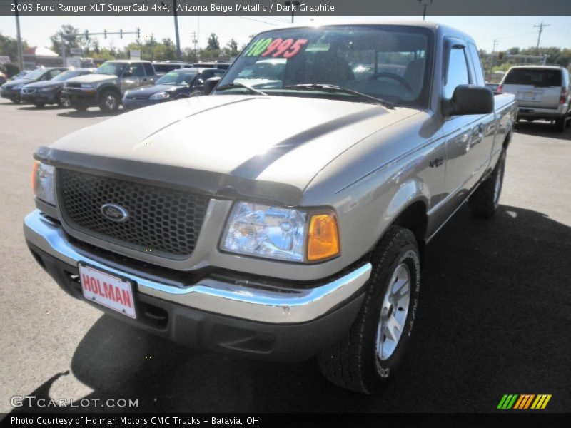 Arizona Beige Metallic / Dark Graphite 2003 Ford Ranger XLT SuperCab 4x4