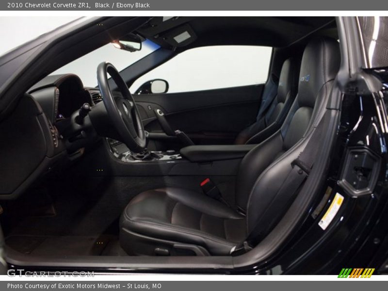  2010 Corvette ZR1 Ebony Black Interior