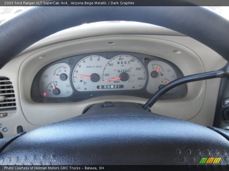 Arizona Beige Metallic / Dark Graphite 2003 Ford Ranger XLT SuperCab 4x4