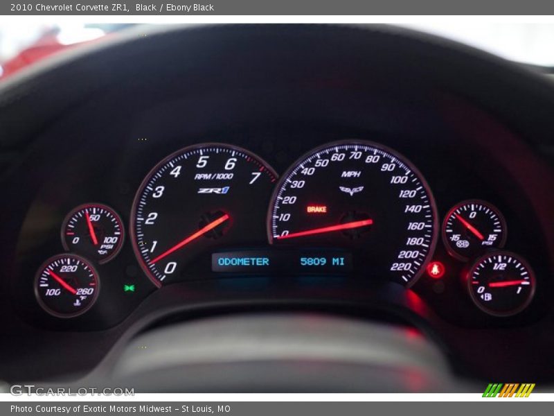  2010 Corvette ZR1 ZR1 Gauges