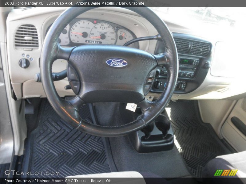 Arizona Beige Metallic / Dark Graphite 2003 Ford Ranger XLT SuperCab 4x4