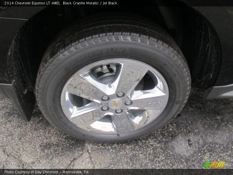 Black Granite Metallic / Jet Black 2014 Chevrolet Equinox LT AWD