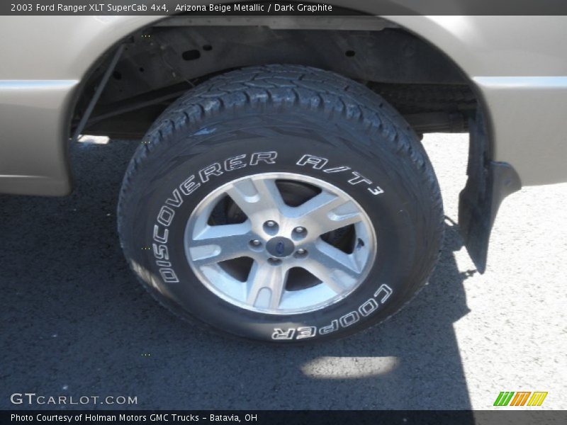 Arizona Beige Metallic / Dark Graphite 2003 Ford Ranger XLT SuperCab 4x4