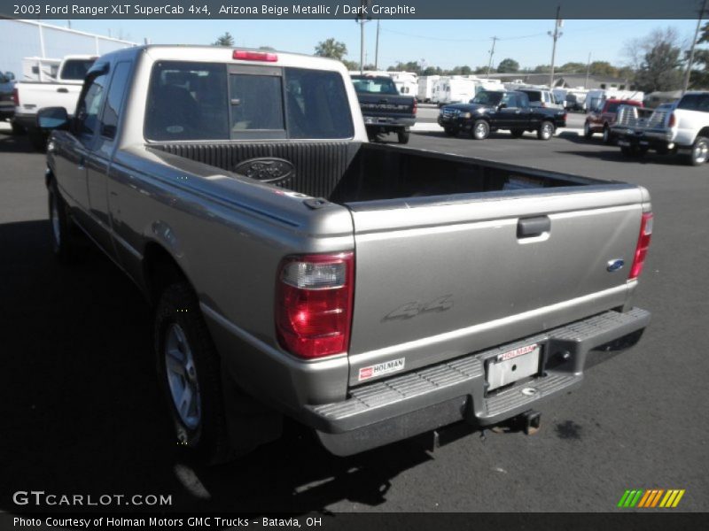 Arizona Beige Metallic / Dark Graphite 2003 Ford Ranger XLT SuperCab 4x4