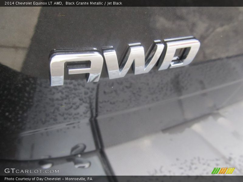 Black Granite Metallic / Jet Black 2014 Chevrolet Equinox LT AWD