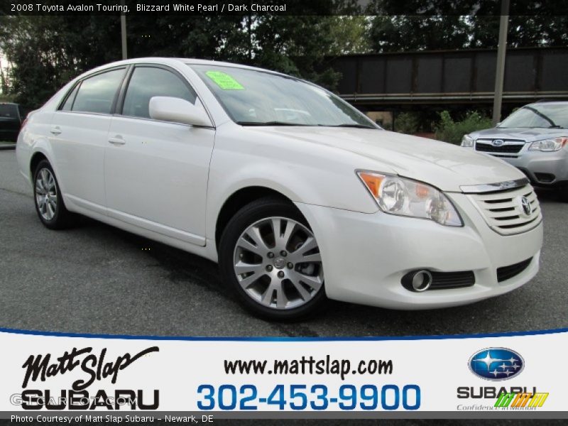 Blizzard White Pearl / Dark Charcoal 2008 Toyota Avalon Touring